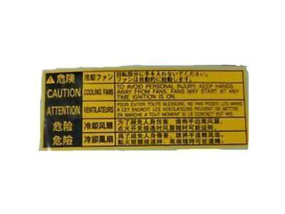 Toyota 16793-0V010 Info Label