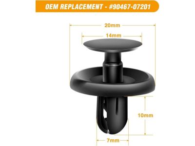 Toyota 90467-06212 Rear Shield Retainer