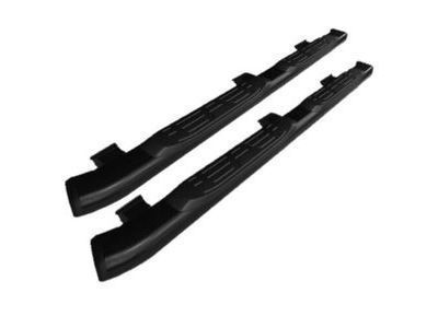 Toyota PT767-35112 5-in. Oval Tube Steps-Black-Double Cab