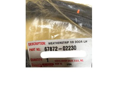Toyota 67872-02230 Door Weatherstrip
