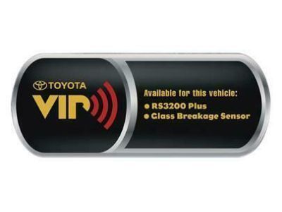 Toyota 00107-VIPWS Vip Window Sticker. Security System.