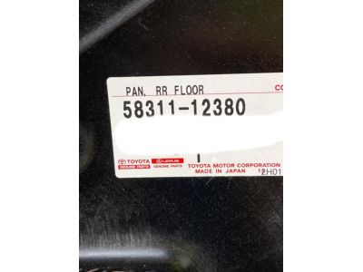 Toyota 58311-12380 Rear Floor Pan