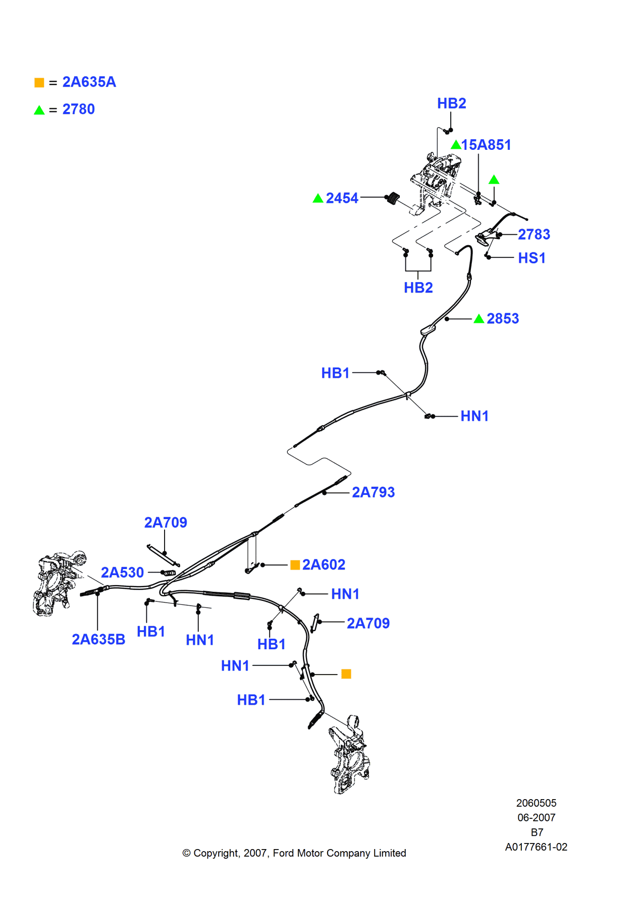 Ford AL1Z-2780-A Lever Assembly - Parking