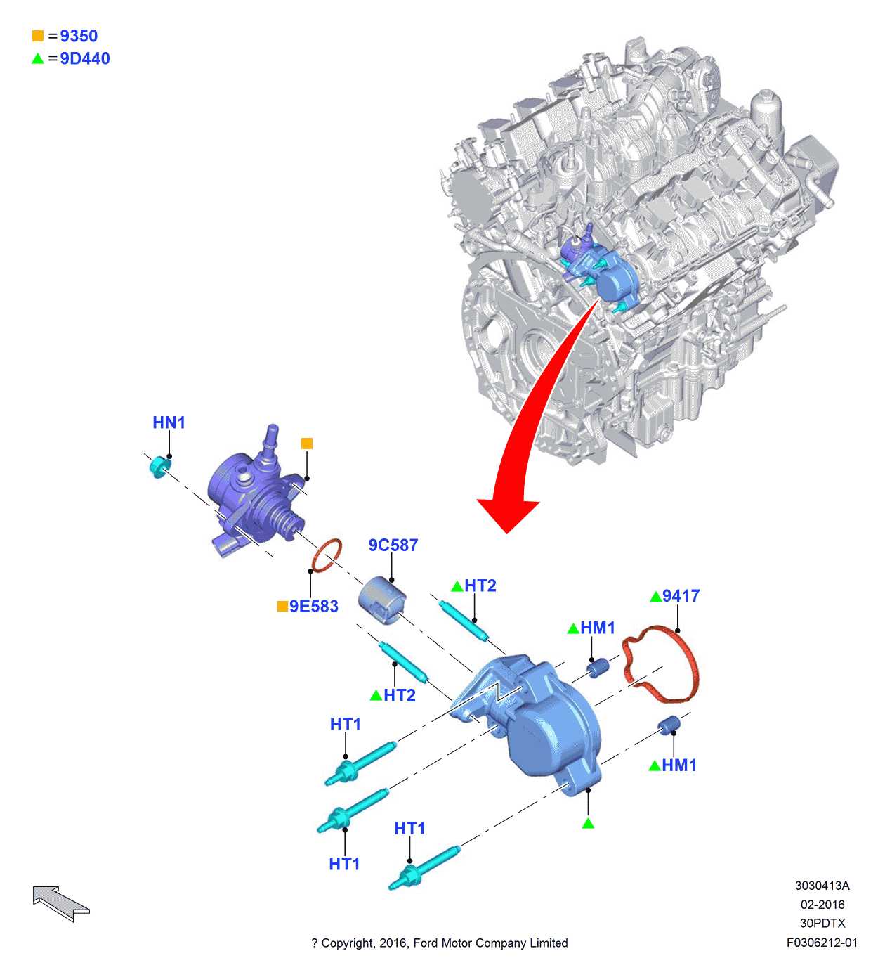 Ford -W717453-S437 Stud