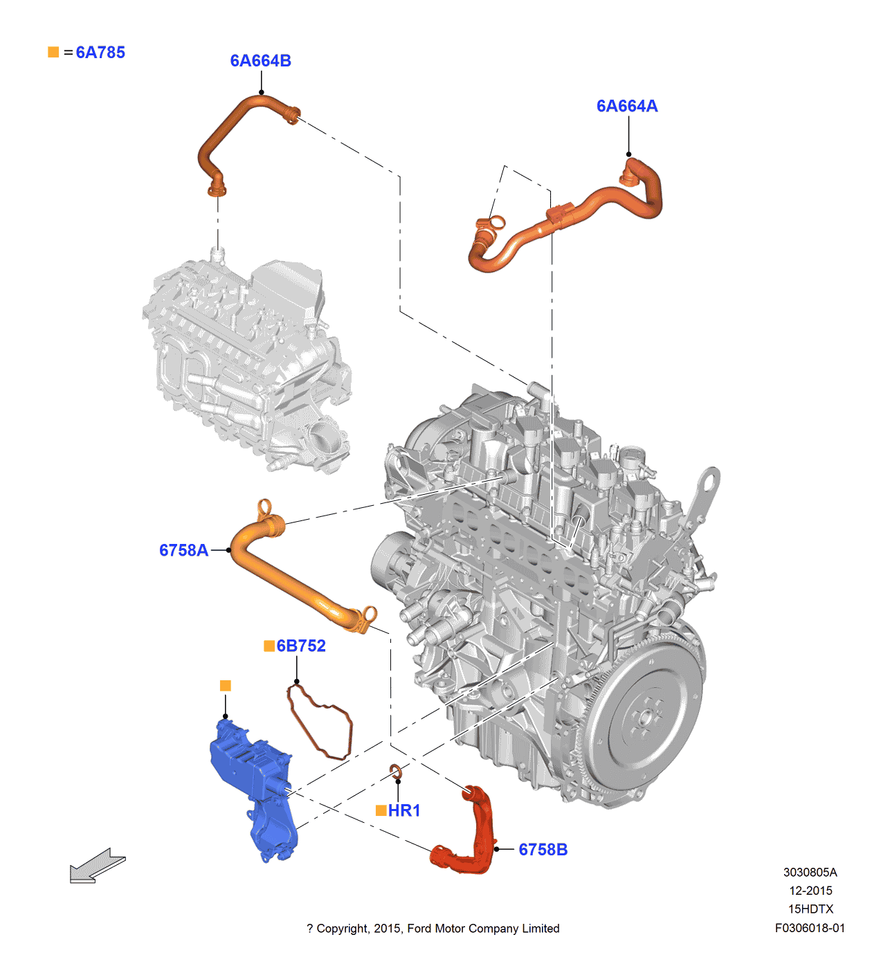 Ford DS7Z-6758-G Tube Assembly