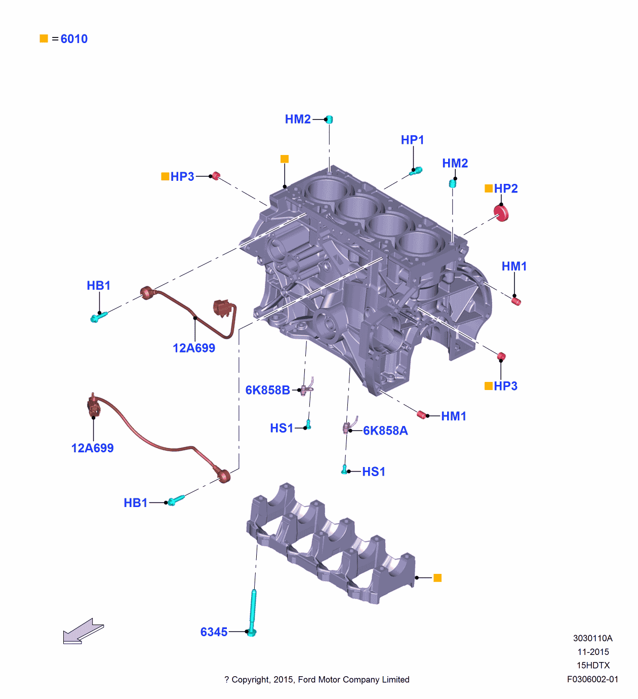 Ford CJ5Z-6K868-B Valve Assembly