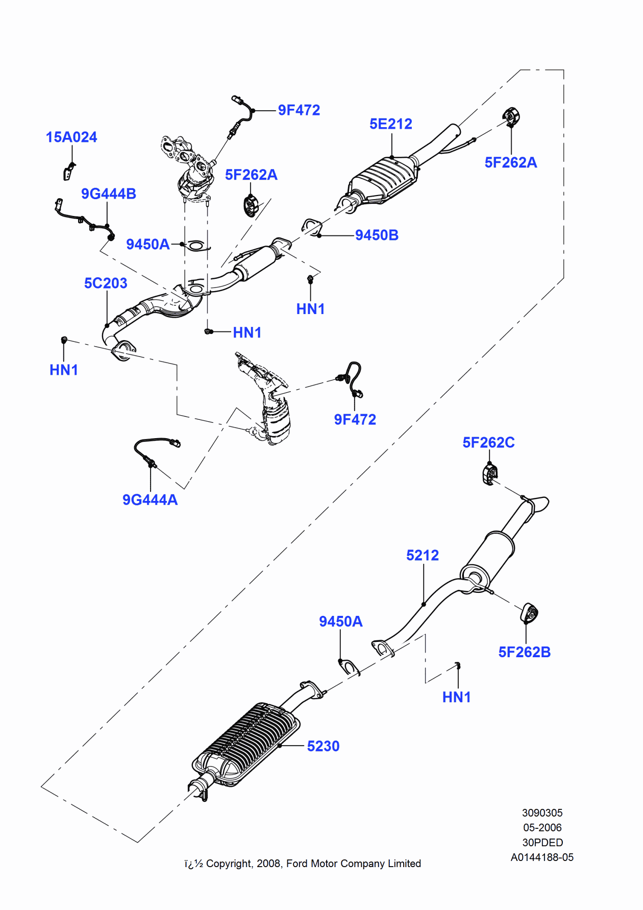 Ford 5L8Z-15A024-AA Bracket
