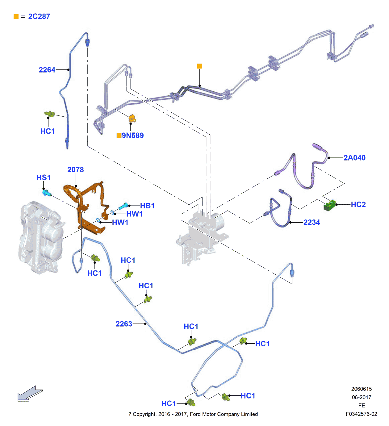 Ford -W719818-S300 Clip - Brake Pipe