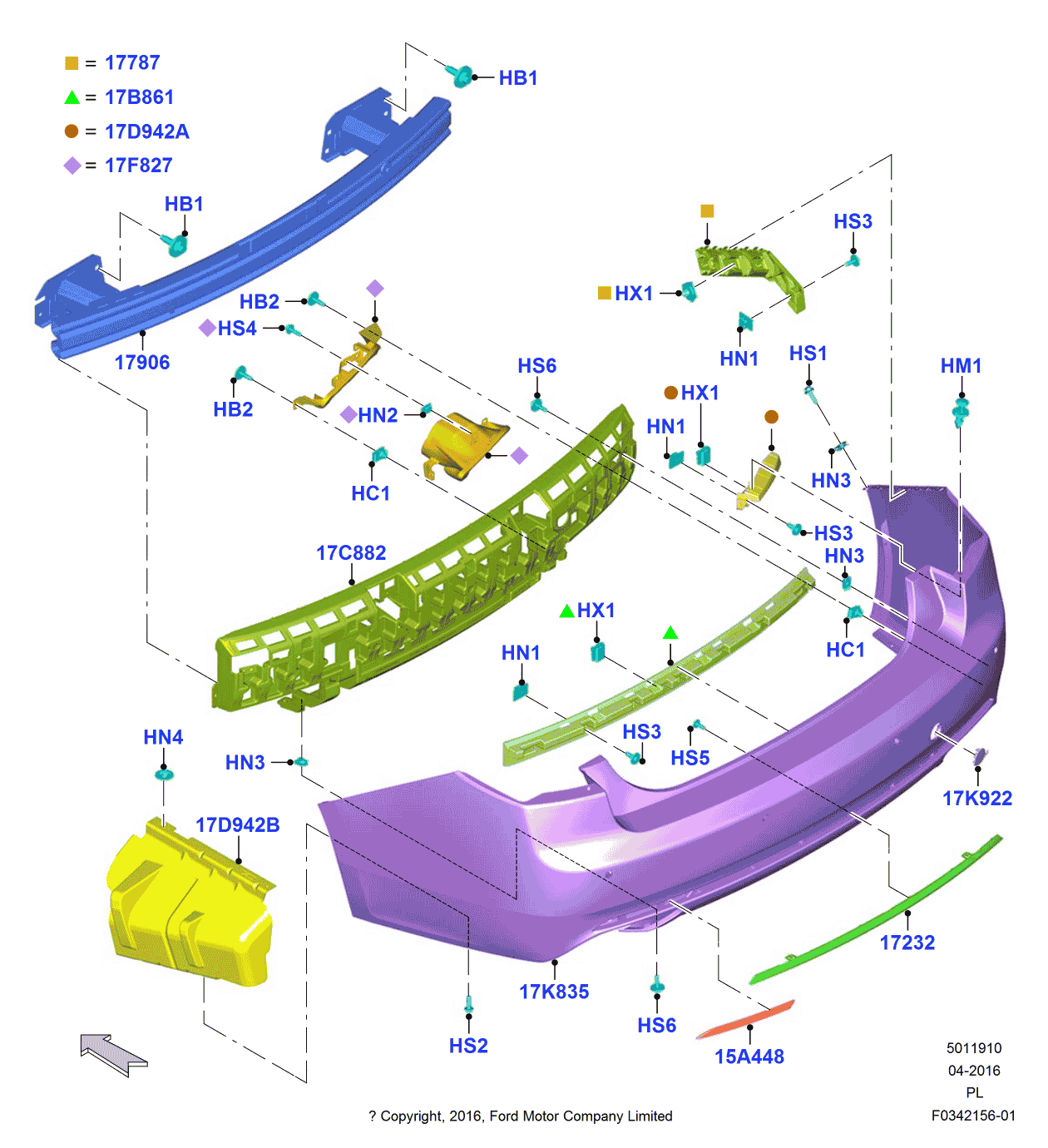 Ford GD9Z-17K922-APTM Cover