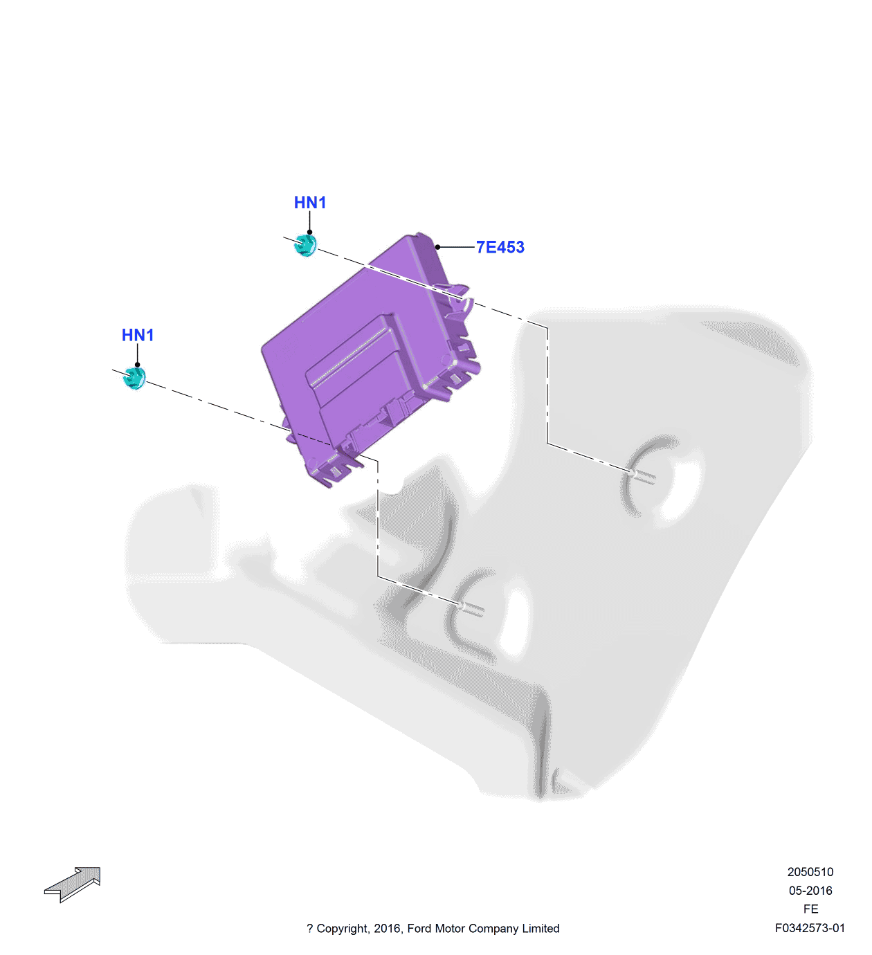 Ford HC3Z-7E453-C Control Module