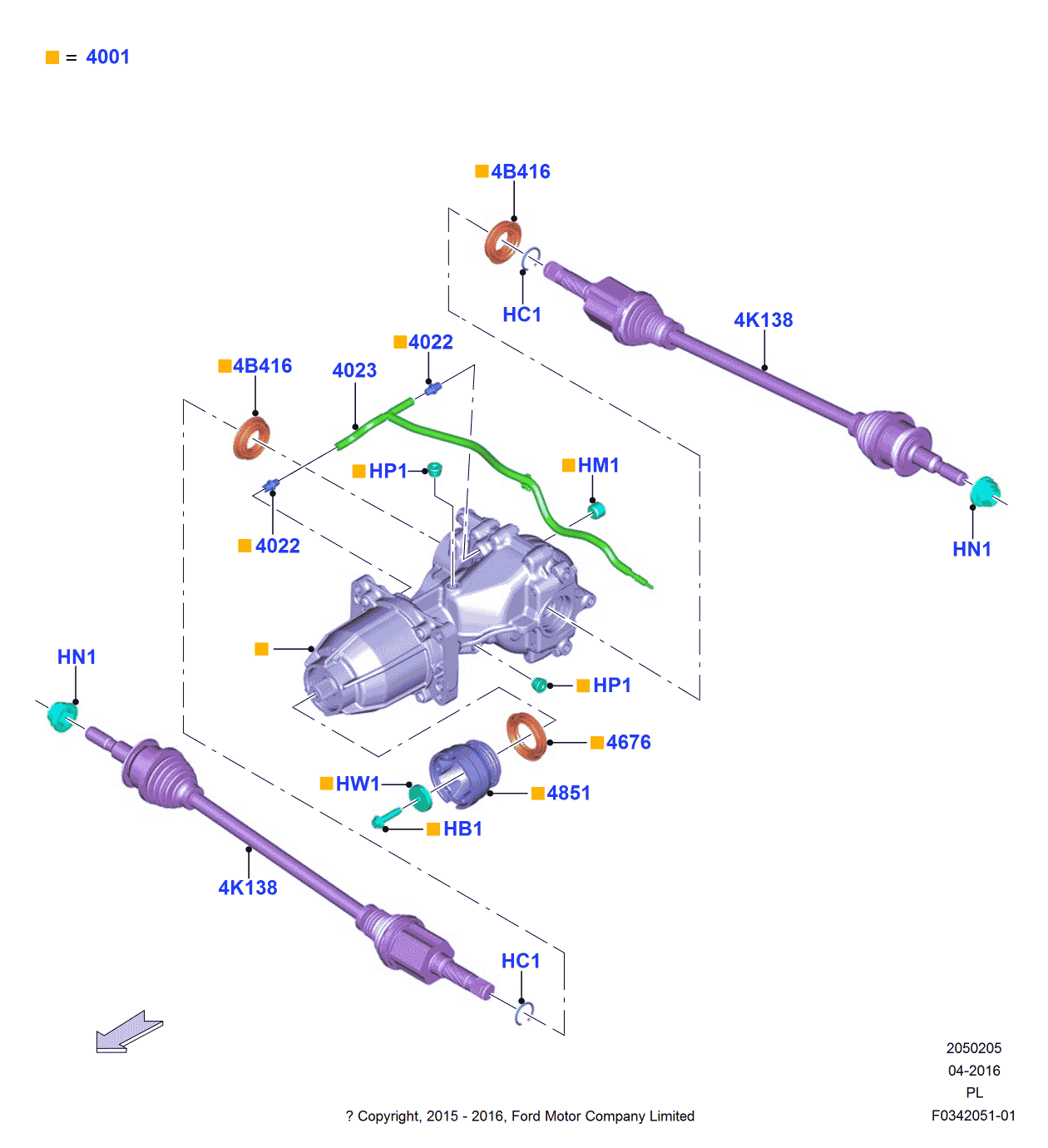 Ford GD9Z-7E364-A Bracket - Rear Axle