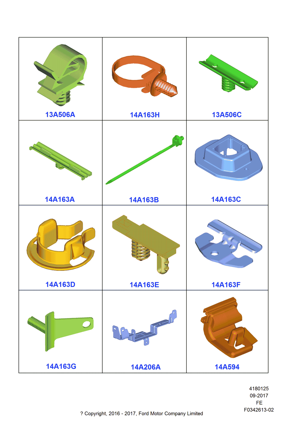 Ford DU5Z-14A594-A Retainer