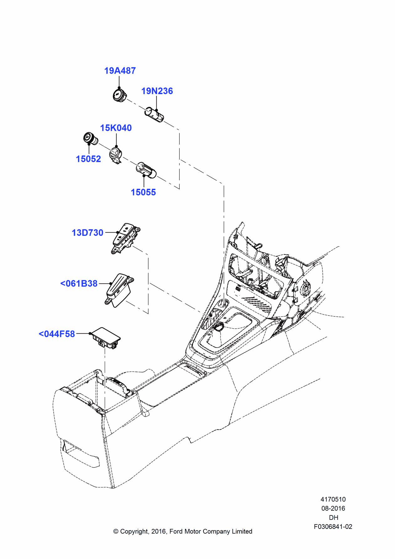 Ford F1EZ-58061B38-AC Bezel