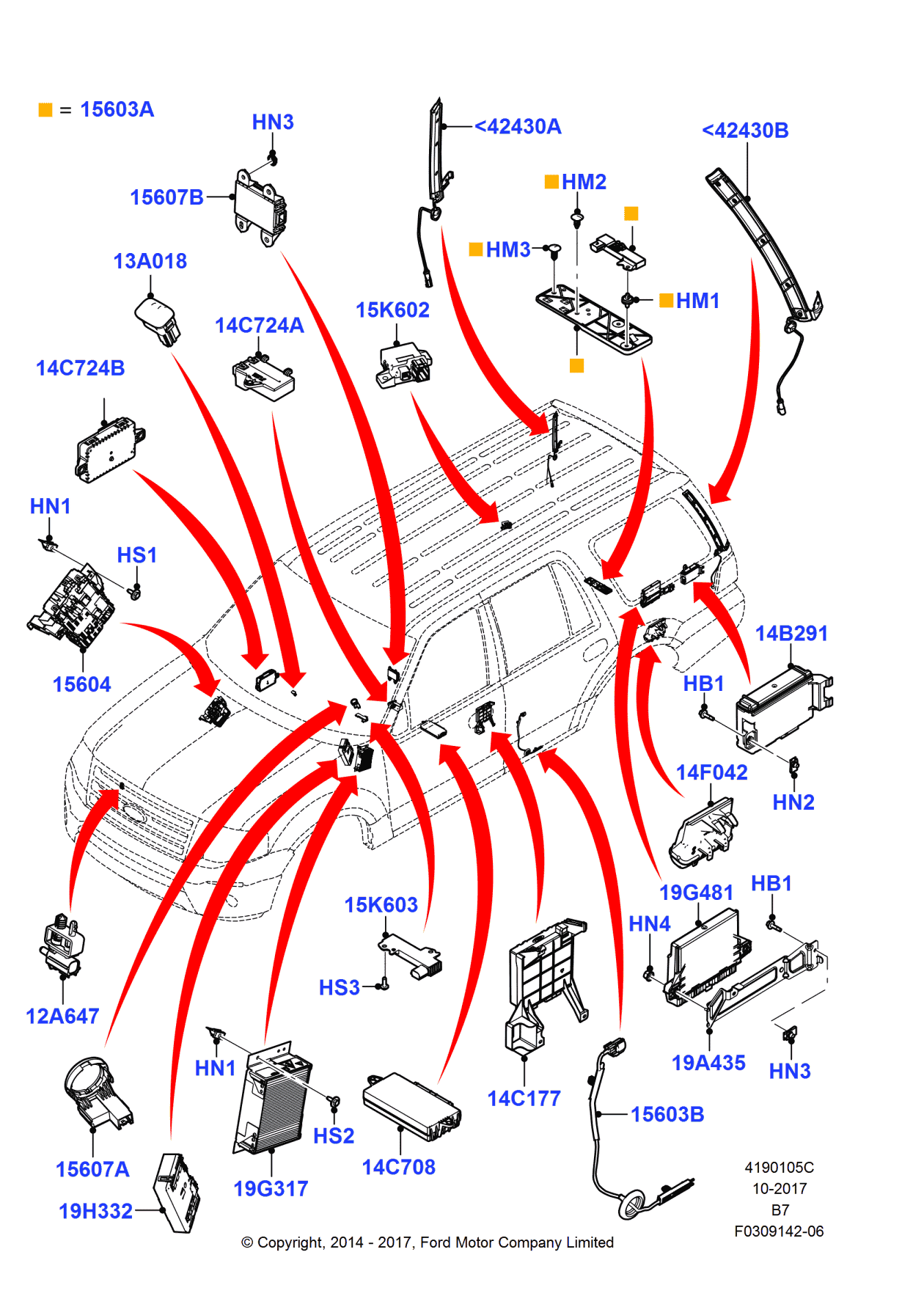 Ford GU5Z-14F042-A Module