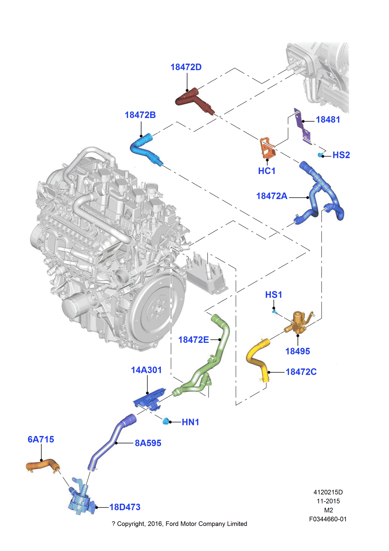 Ford F1FZ-14A301-C Bracket - Relay