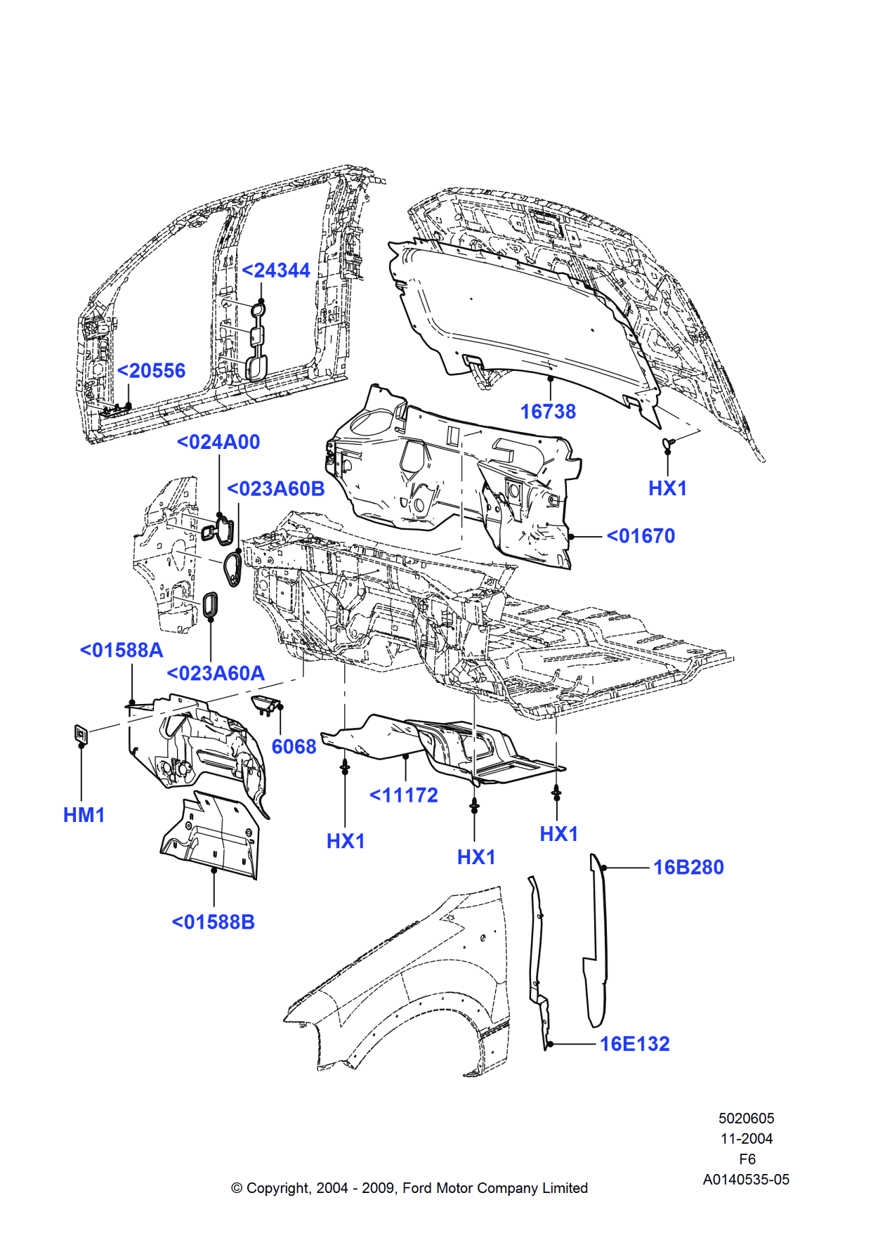 Ford 4L3Z-15024A01-AA Insulator