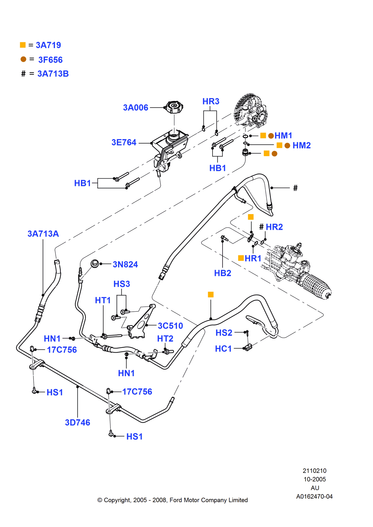 Ford 3S4Z-3C510-AA Bracket