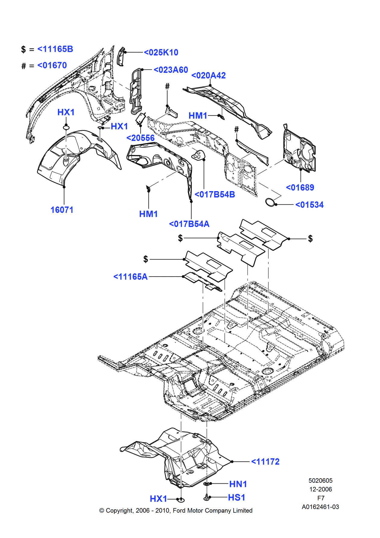 Ford BC3Z-2511165-C Insulator - Tunnel