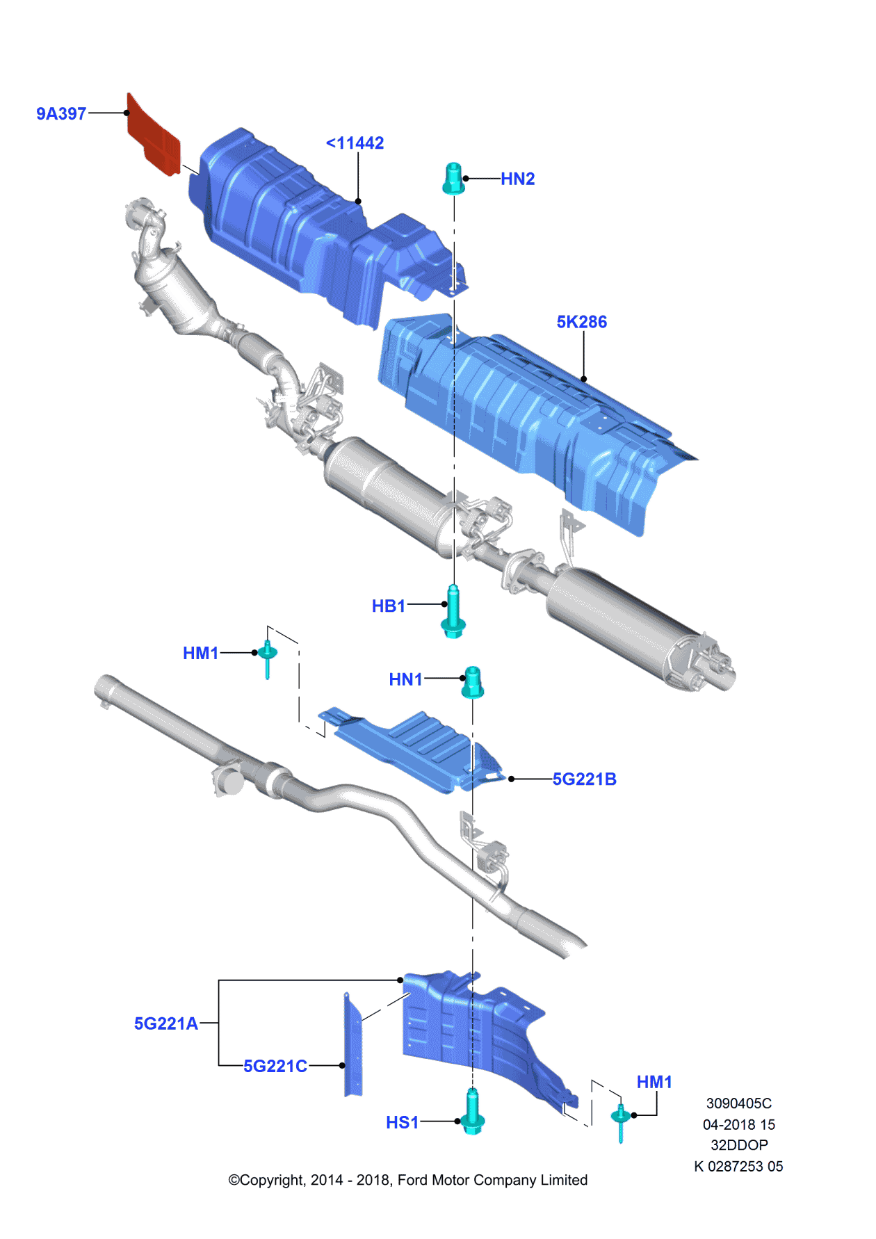 Ford CK4Z-5G221-E Shield