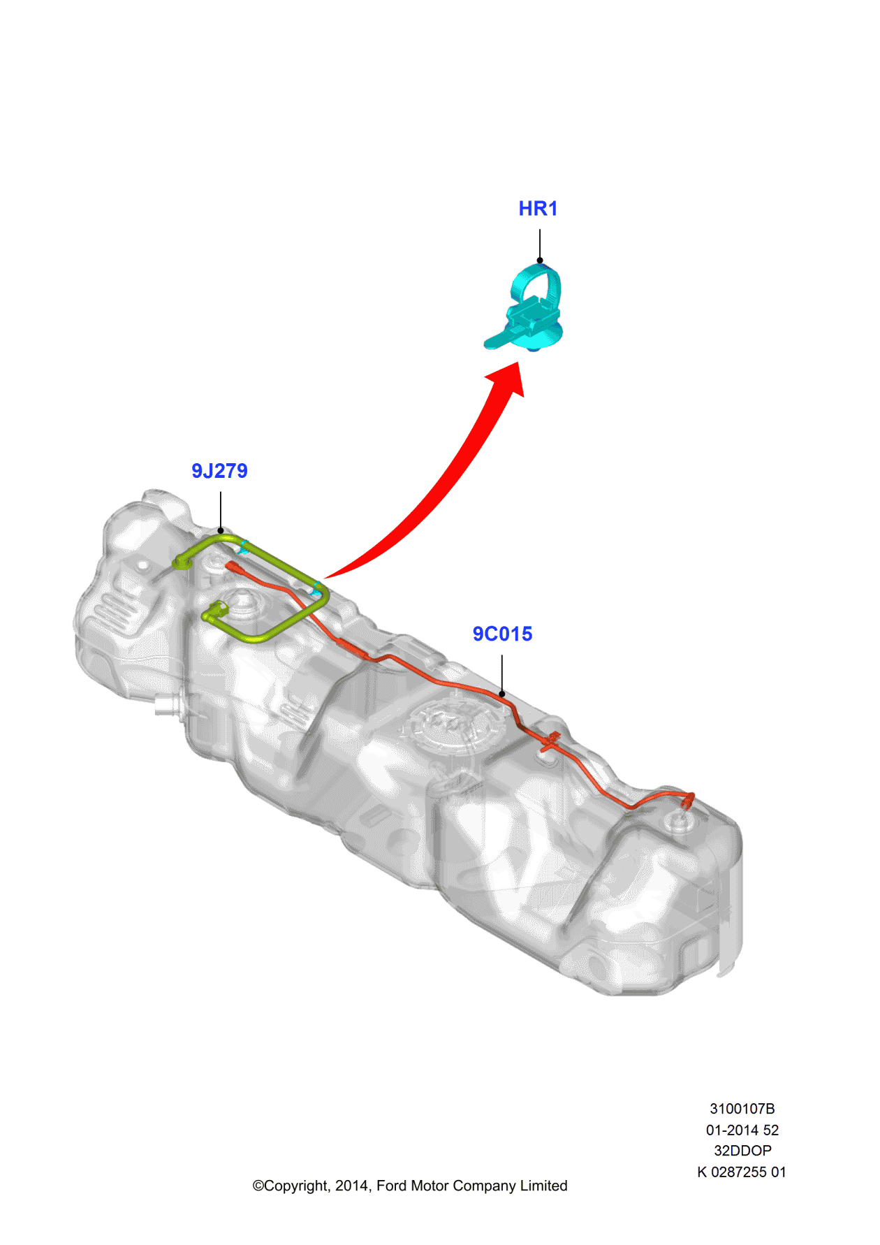 Ford CK4Z-9A086-A Tube - Ventilation