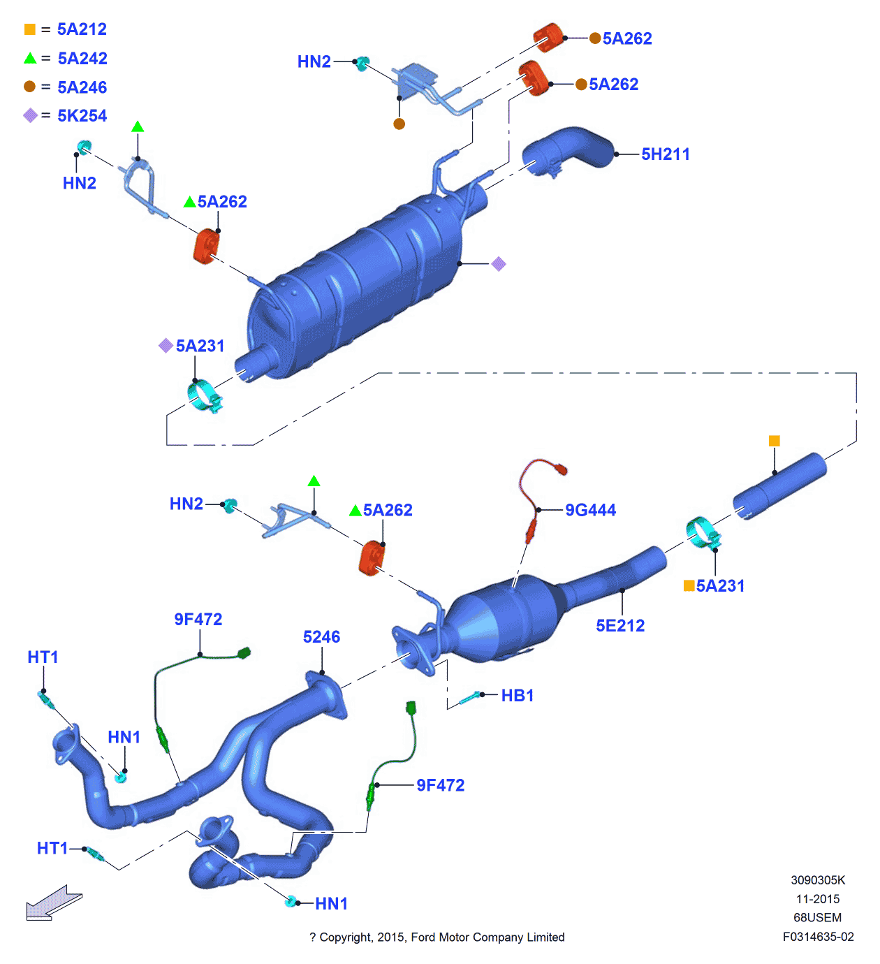 Ford FC4Z-5A242-A Bracket