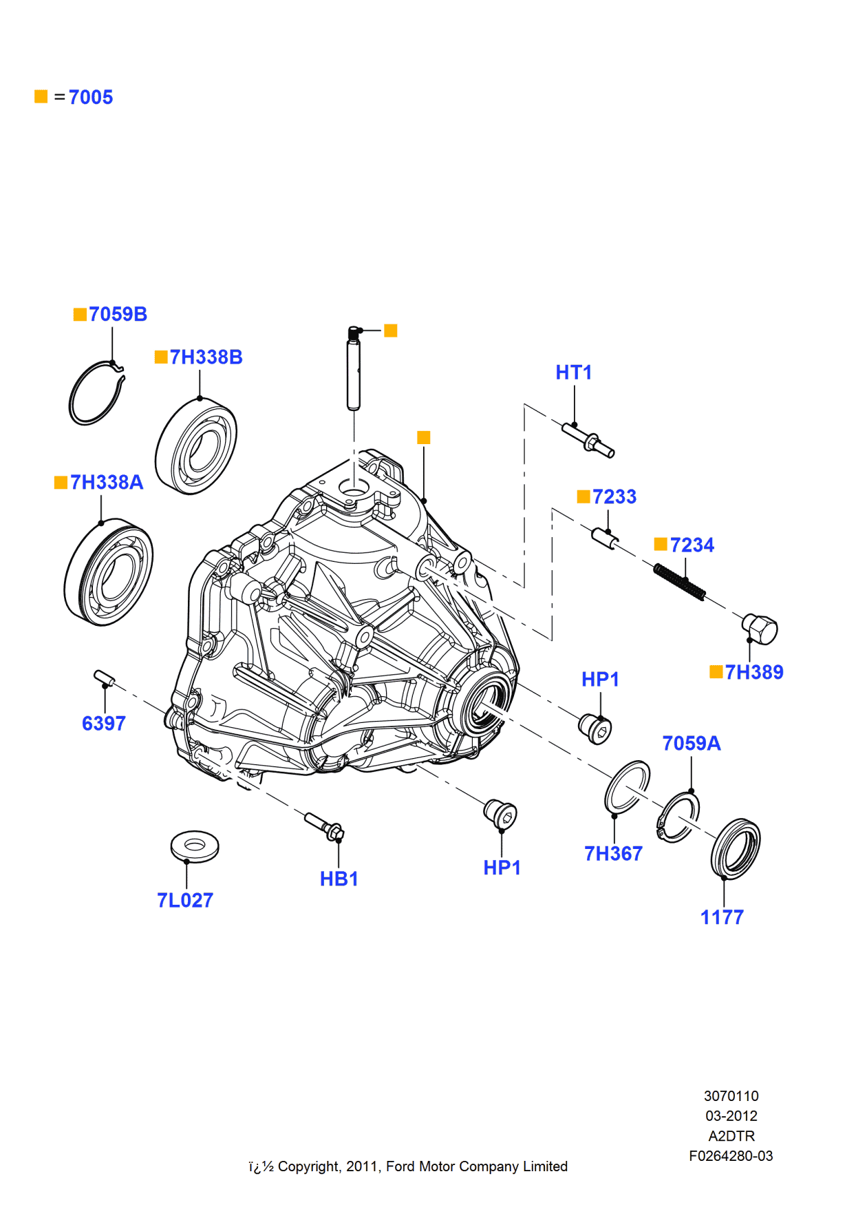 Ford CM5Z-7059-A Ring - Retaining