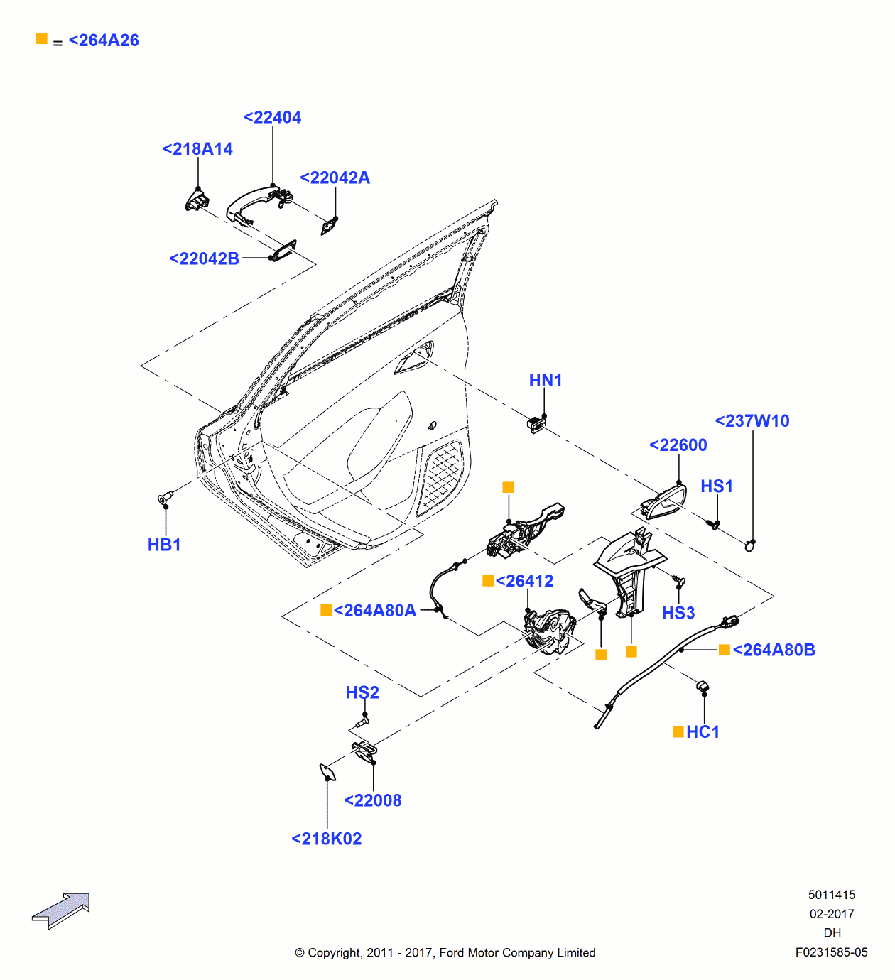 Ford BM5Z-5840180-A Cable Assembly