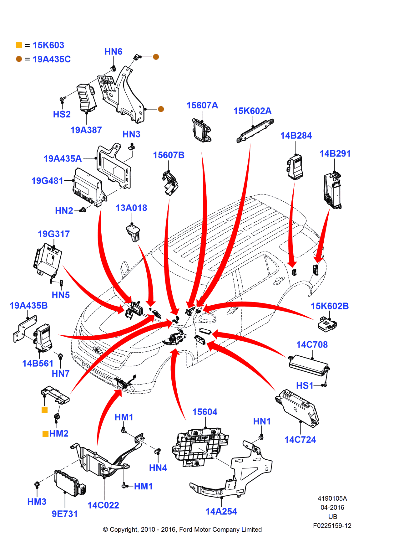 Ford BT4Z-14B284-B Module