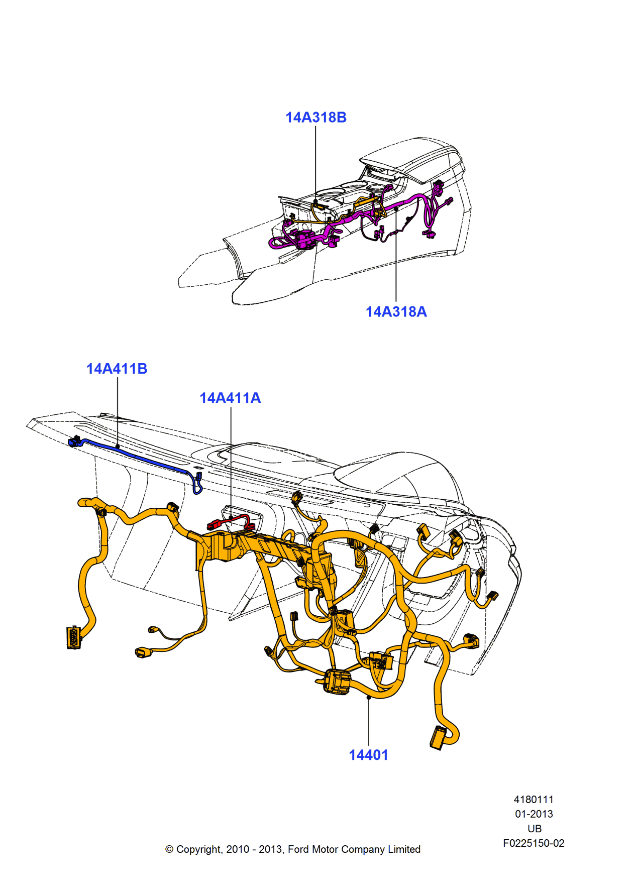 Ford BB5Z-14A411-D Jumper Wiring
