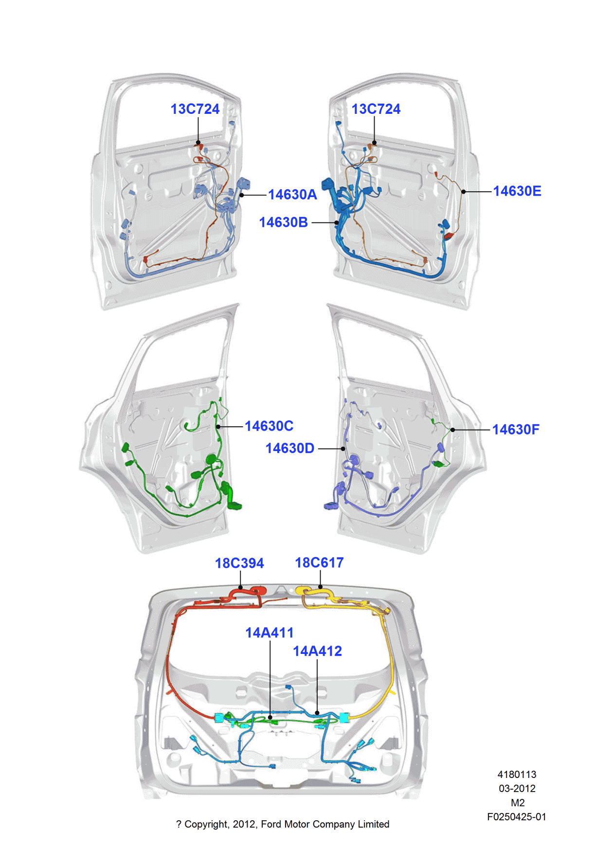 Ford CV6Z-14630-MA Wire Assembly - Jumper