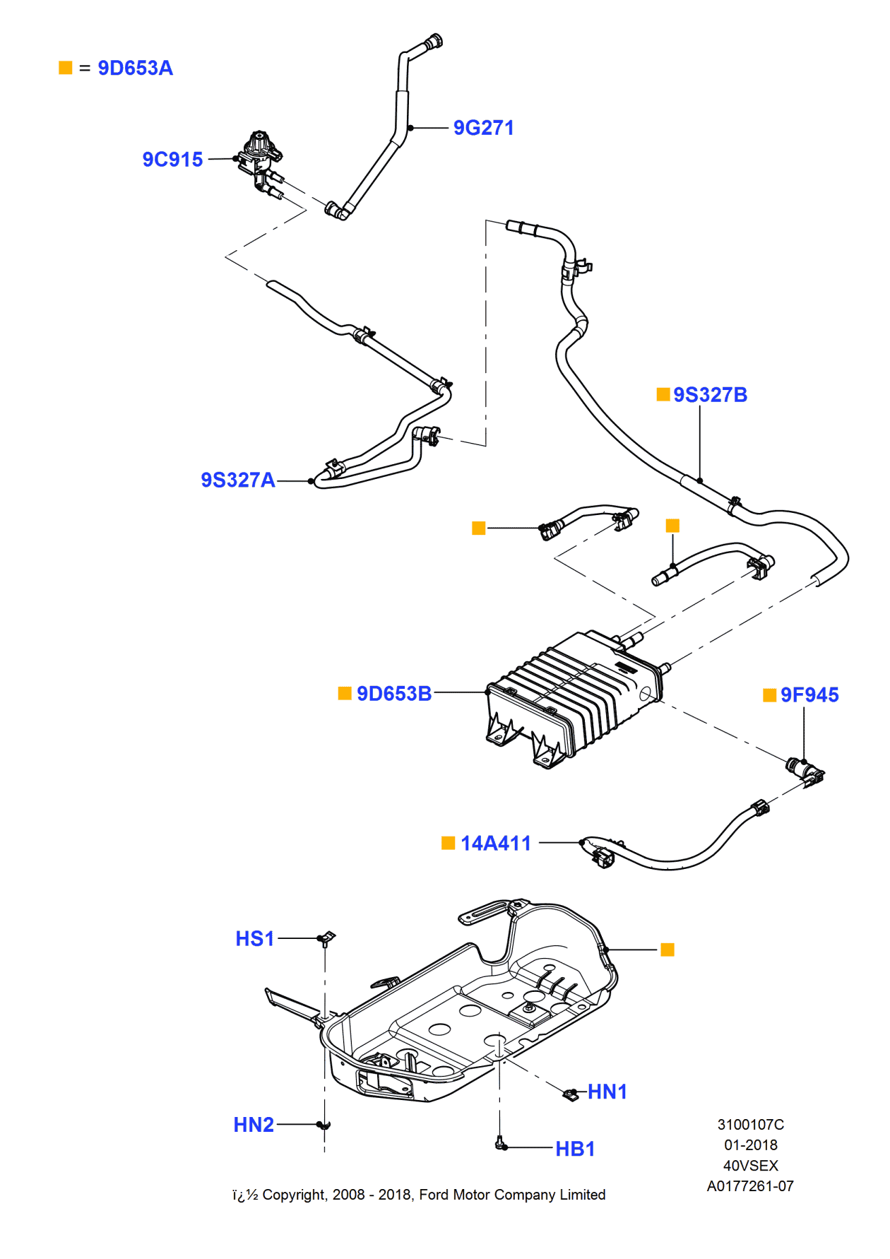 Ford -N811181-S437 Bolt