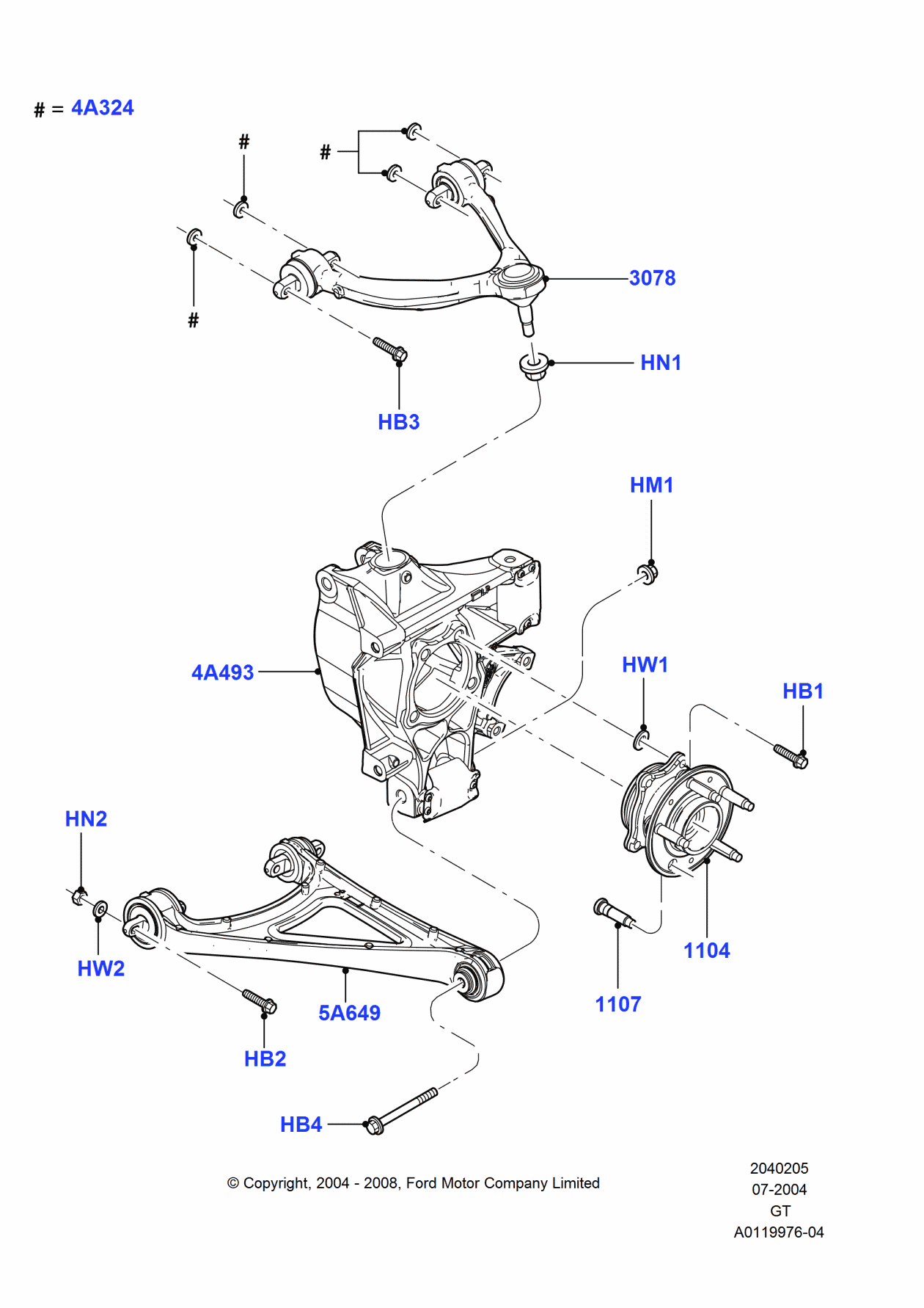 Ford 4G7Z-5A802-AA Shim