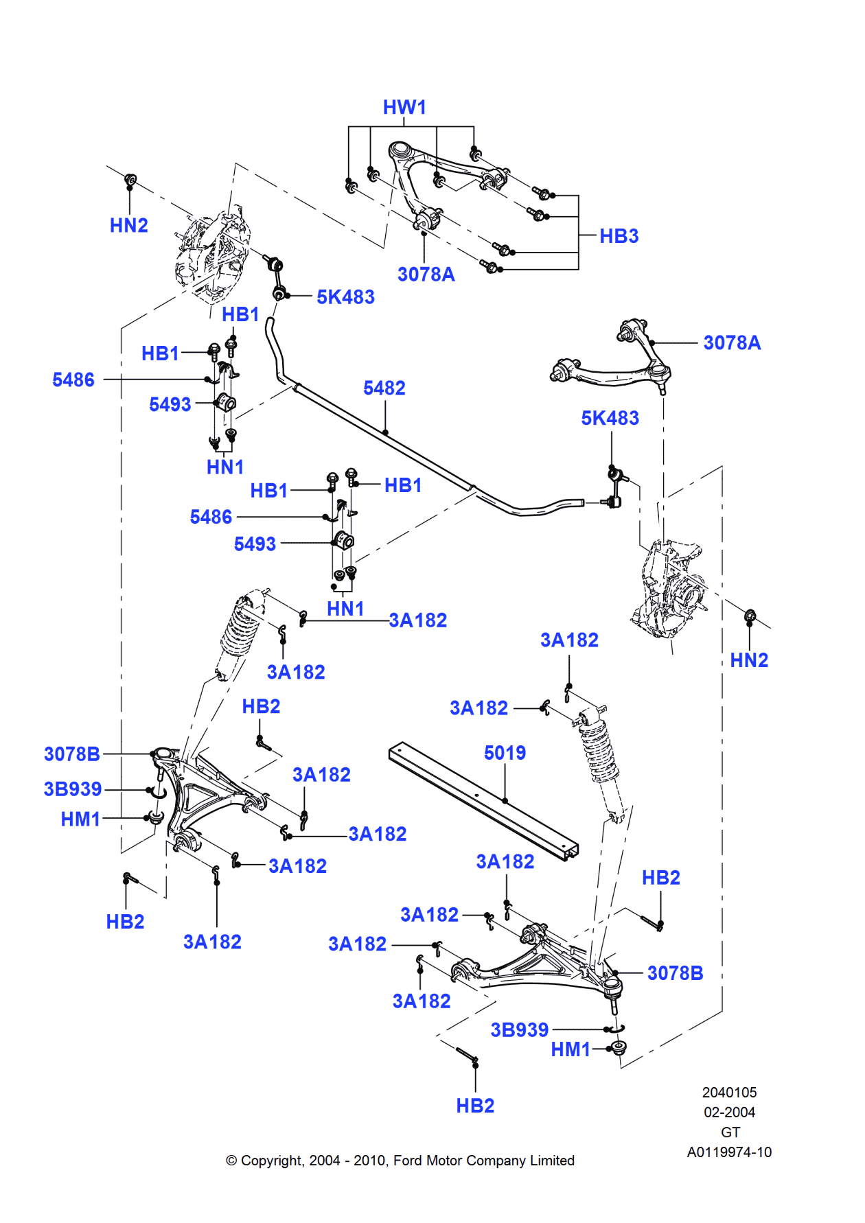 Ford 4G7Z-3078-C Arm Assembly - Front Suspension
