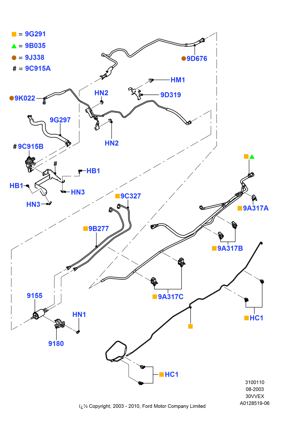 Ford 7L5Z-9A317-B Clip