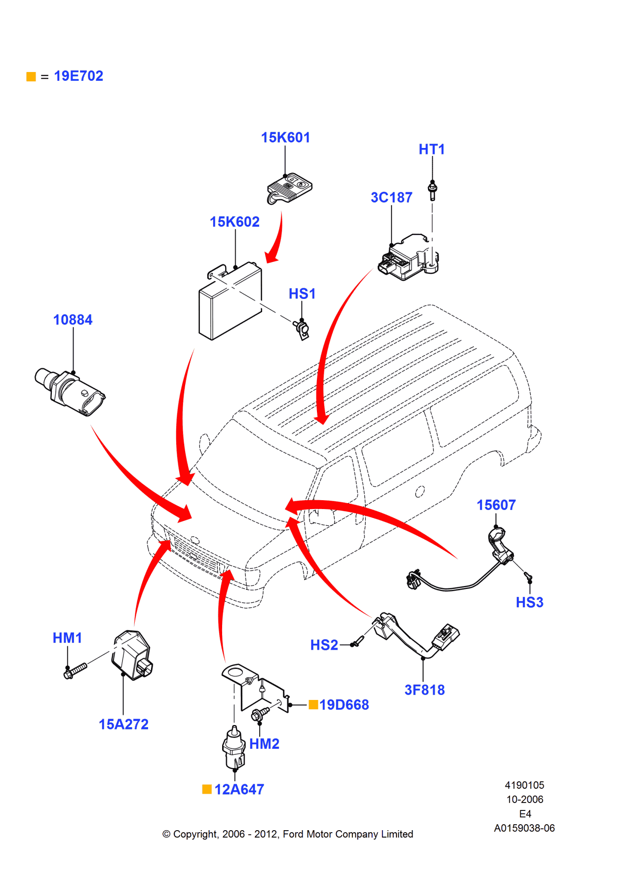 Ford -W705572-S424 Screw