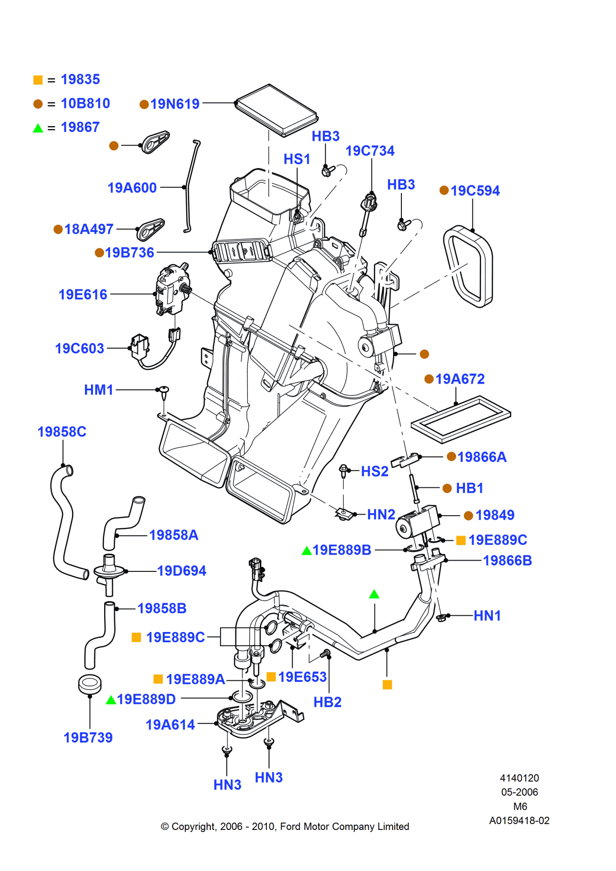 Ford 5M6Z-19866-AA Bracket