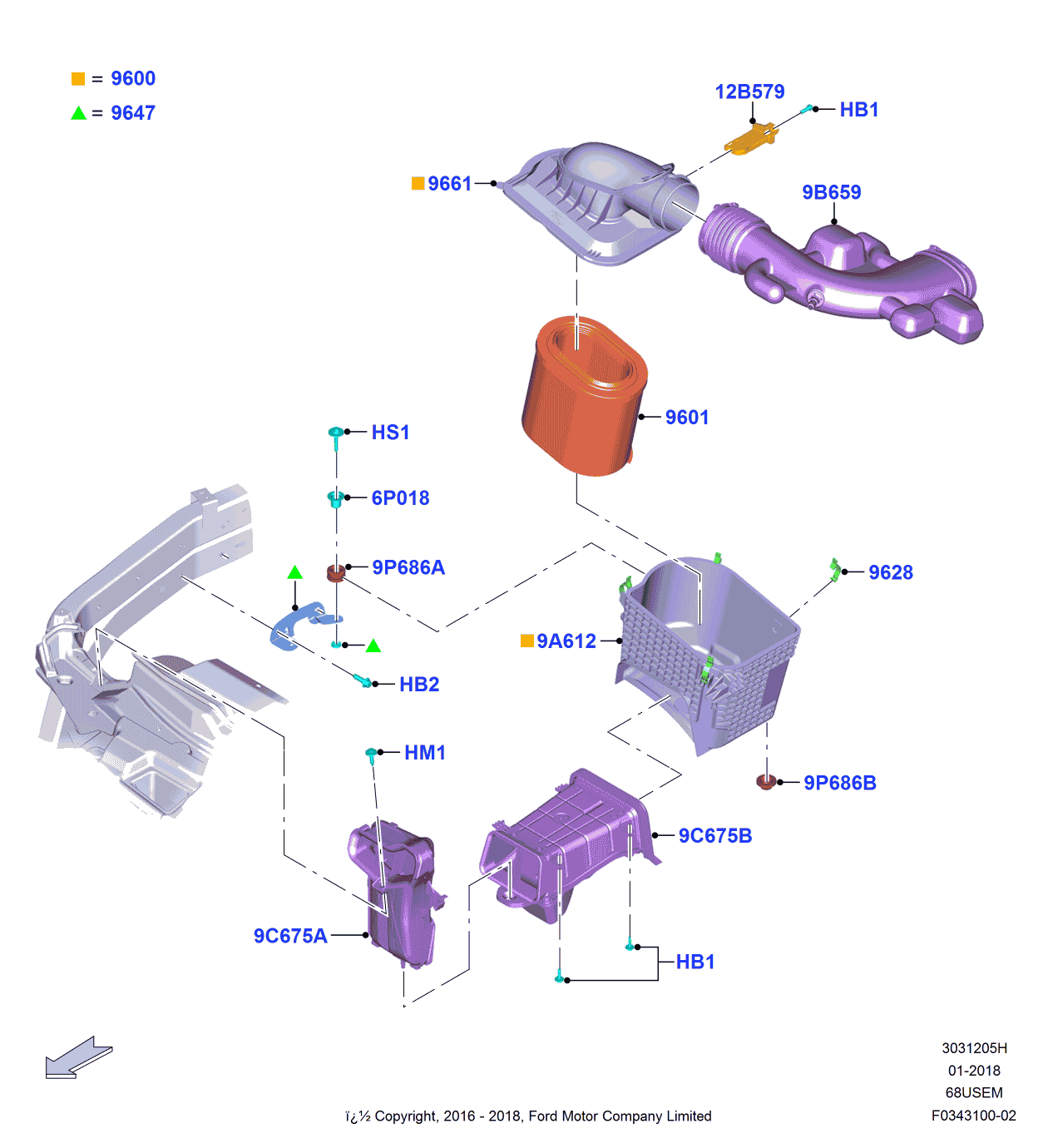 Ford HC3Z-9661-B Cover