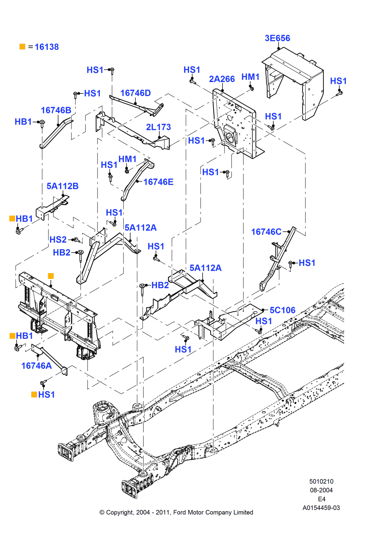 Ford F7UZ-16746-DA Brace