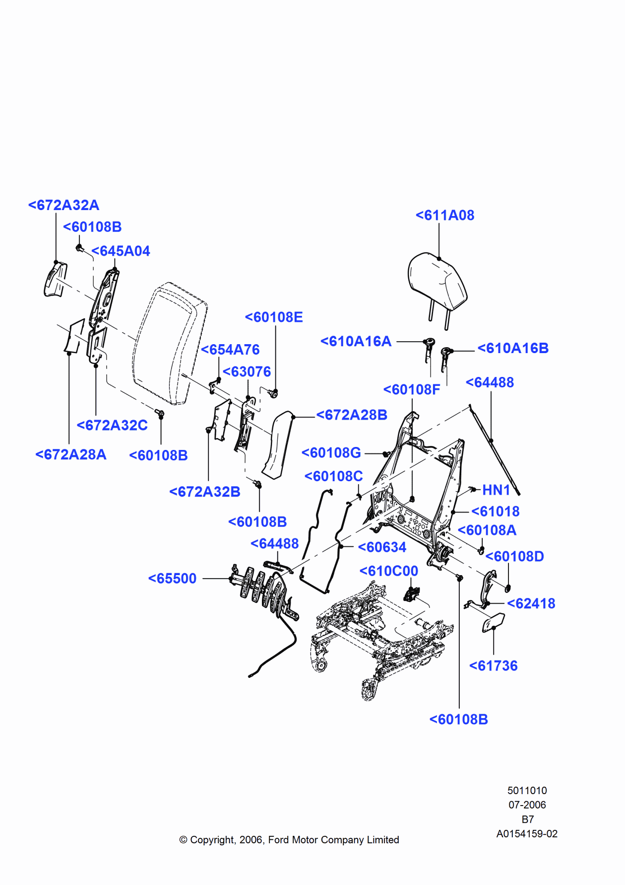 Ford 7L1Z-7860108-P Kit - Hardware