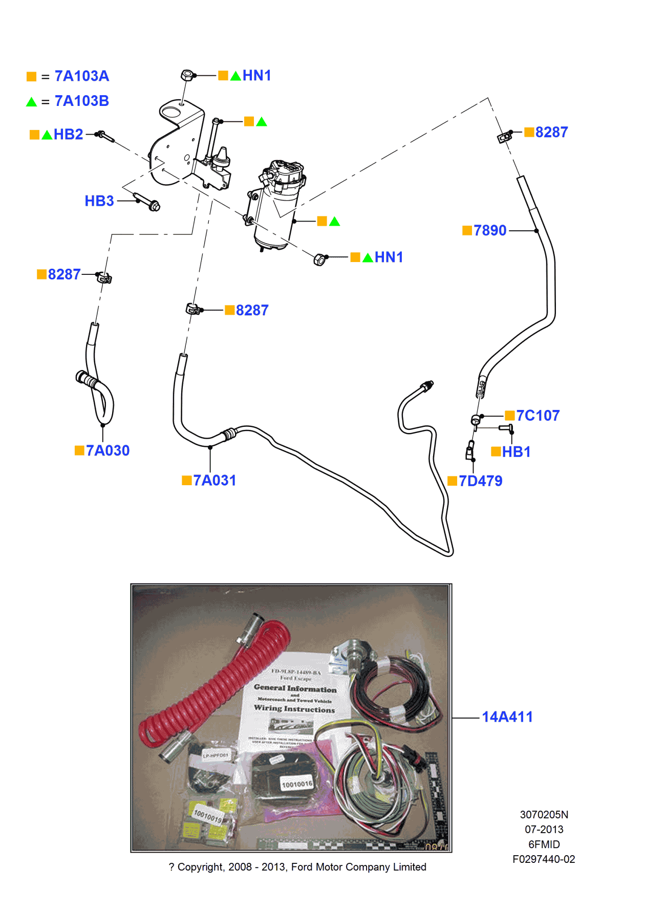 Ford 9E5Z-7A103-C Pump Assembly