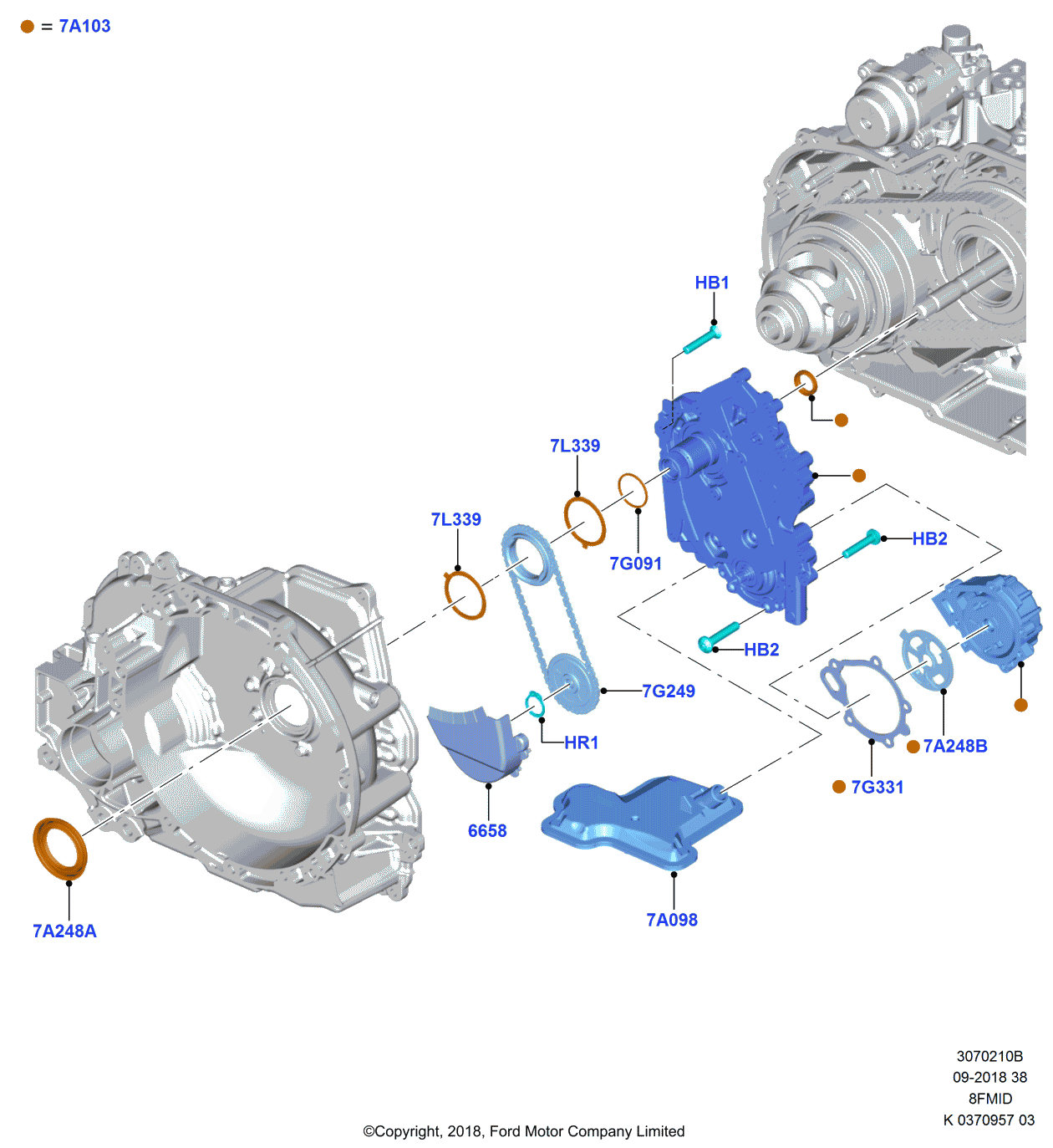 Ford JM5Z-7G331-A GASKET