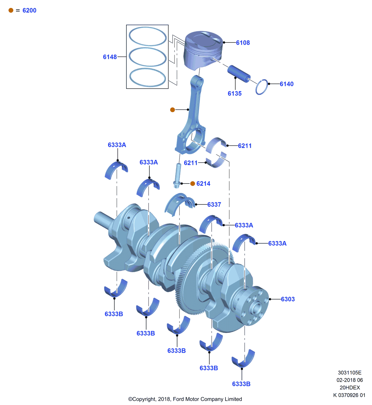 Ford AG9Z-6148-F Piston Rings