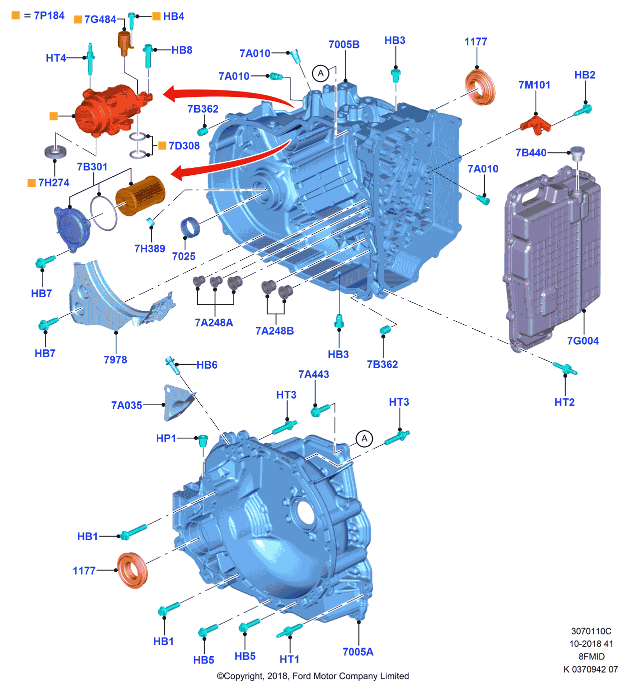 Ford F1DZ-7222-A COVER