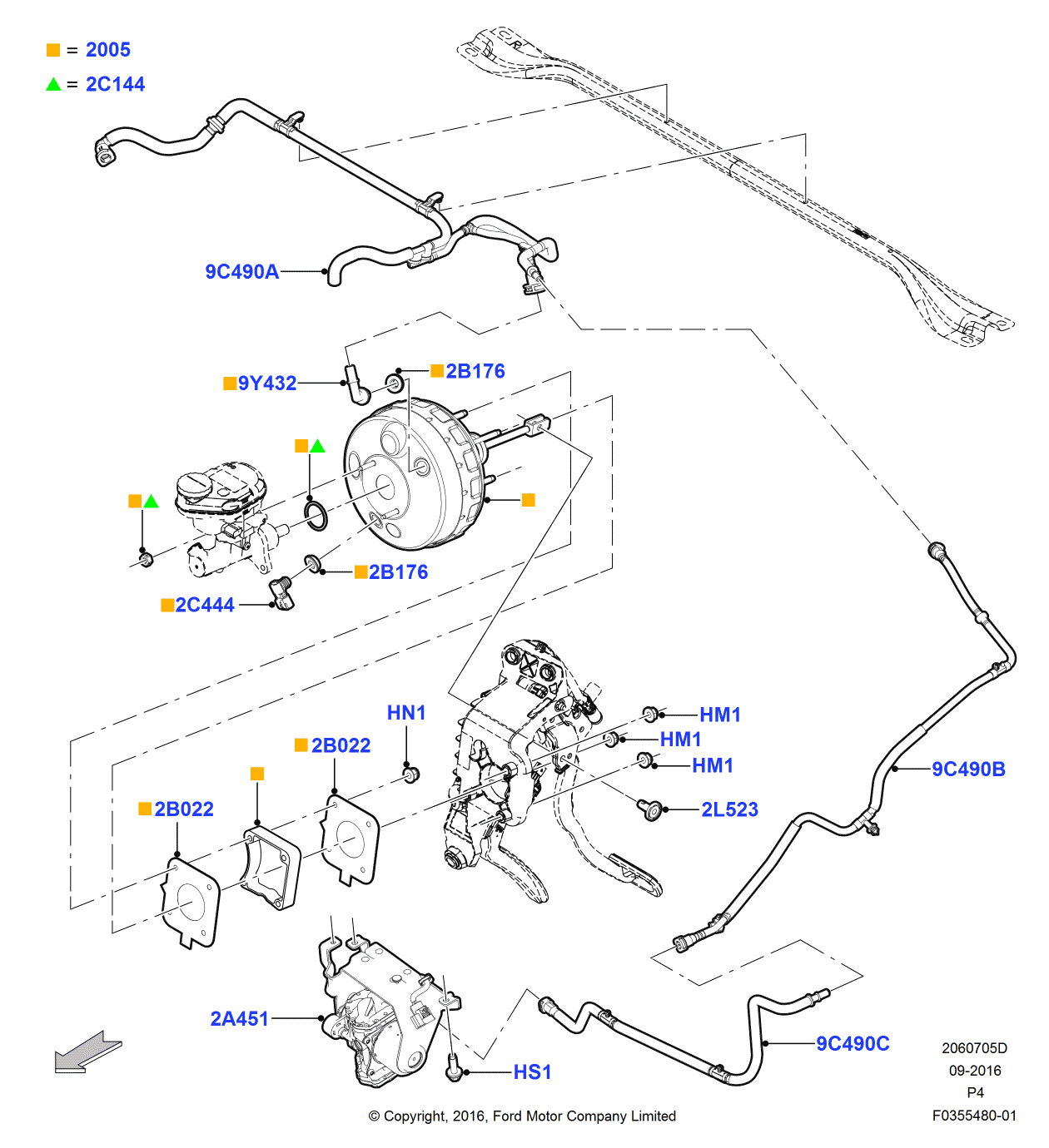 Ford HE9Z-9C490-A Manifold - Vacuum Supply