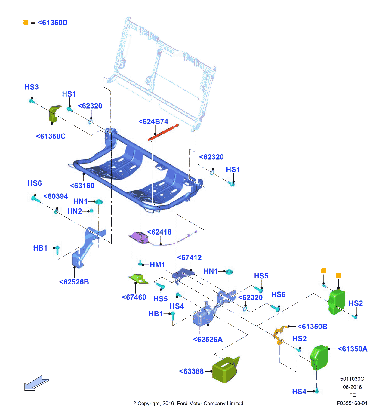 Ford 9L3Z-1860394-B Spacer