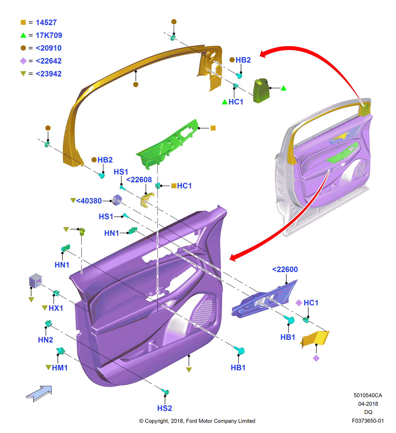 Ford GT4Z-5822609-B SPACER
