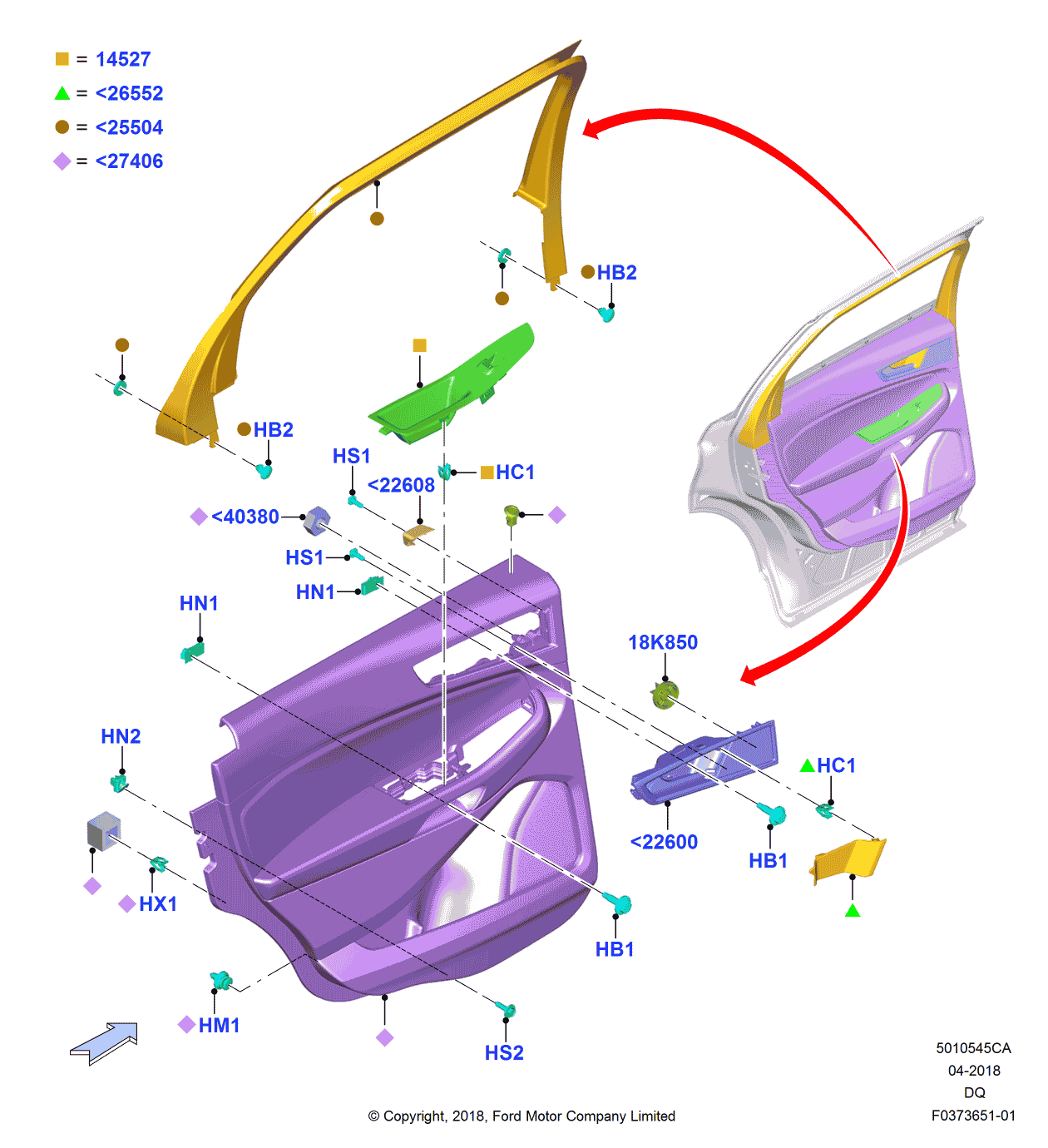 Ford GT4Z-5822608-A SPACER