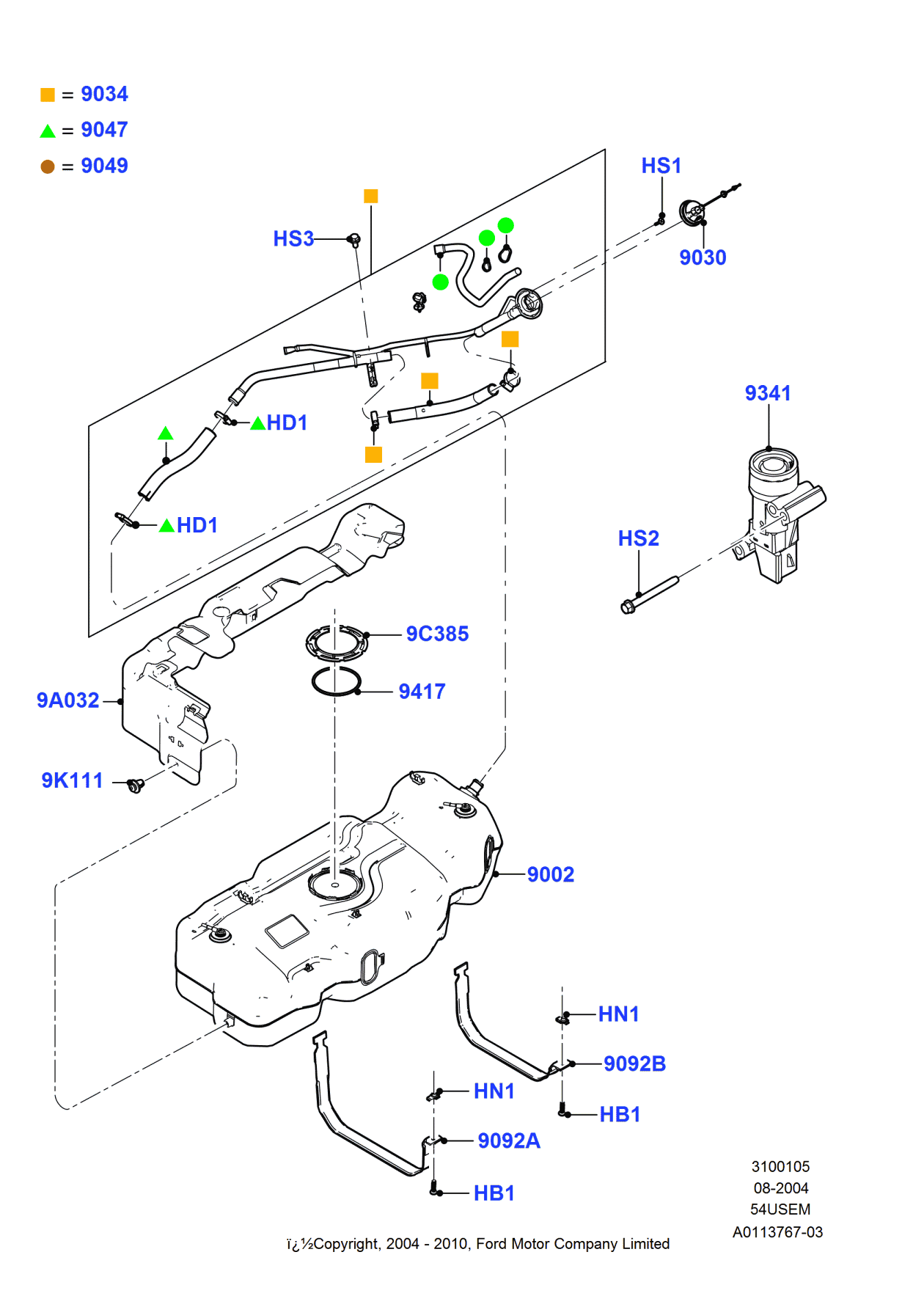 Ford 5L1Z-9049-AE Tube - Ventilation