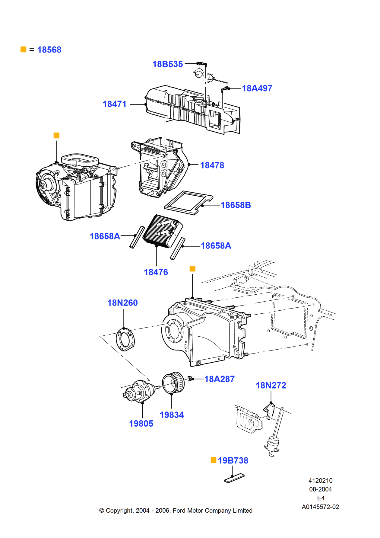Ford F2UZ-18A497-A Shaft