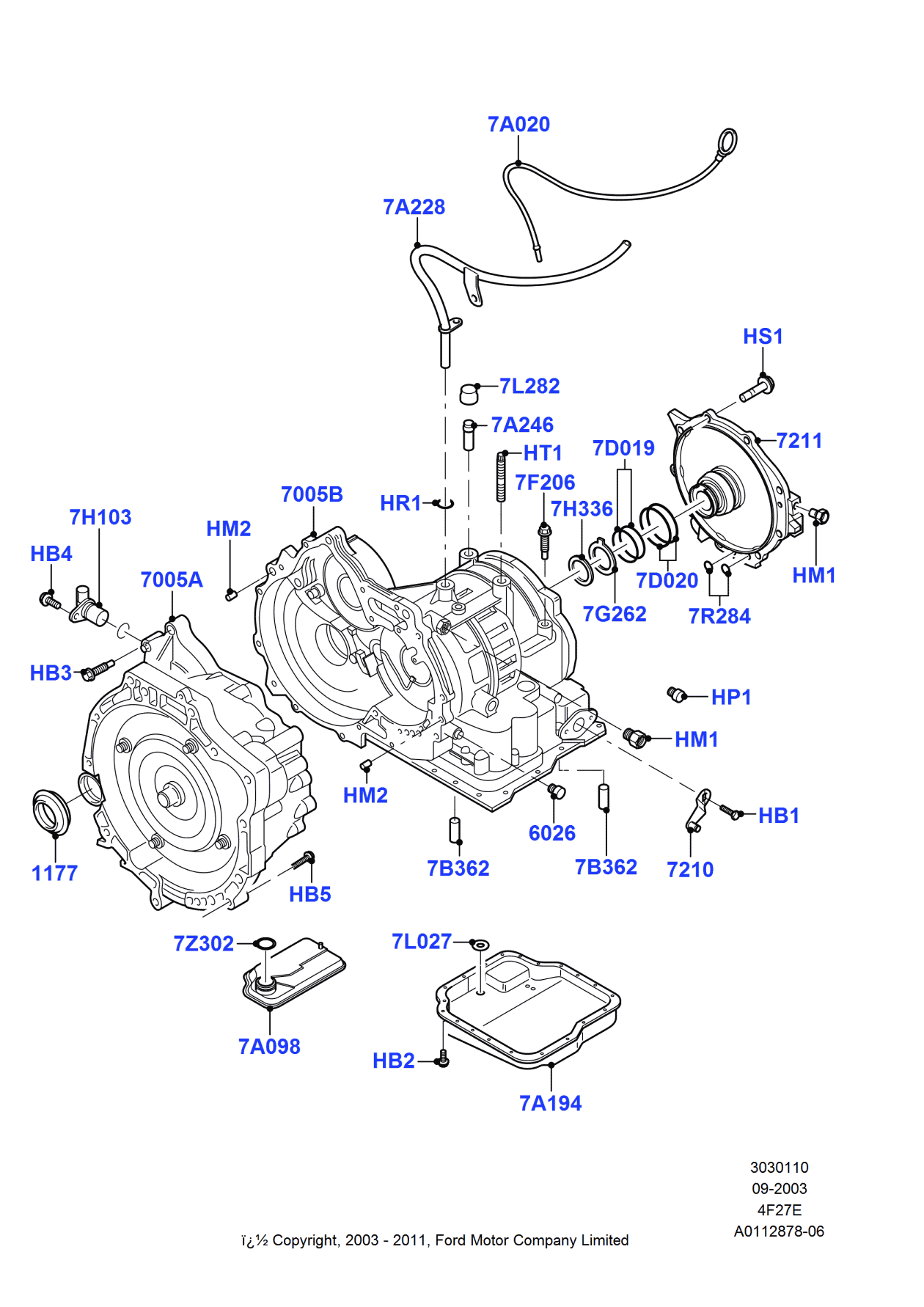 Ford XS4Z-7034-AB Tube - Breather